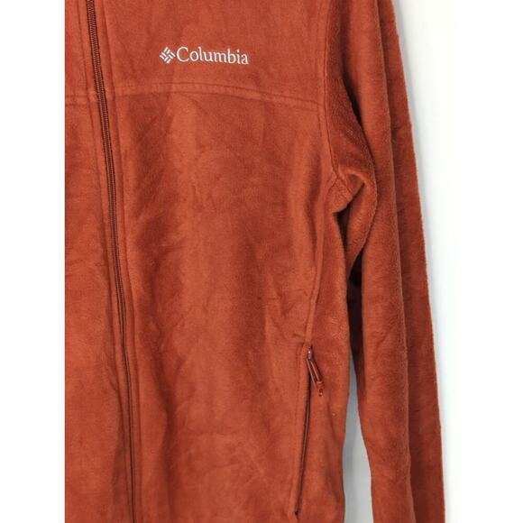 Columbia Steens Mountain 2.0‎ Carnelian Red Full Zip Fleece Jacket Men's Medium - Picture 4 of 8